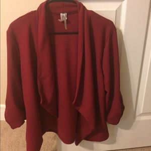 burgundy blazer
